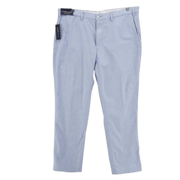 NWT POLO RALPH LAUREN Blue Preston Pant 100% Cotton Size 40x32
